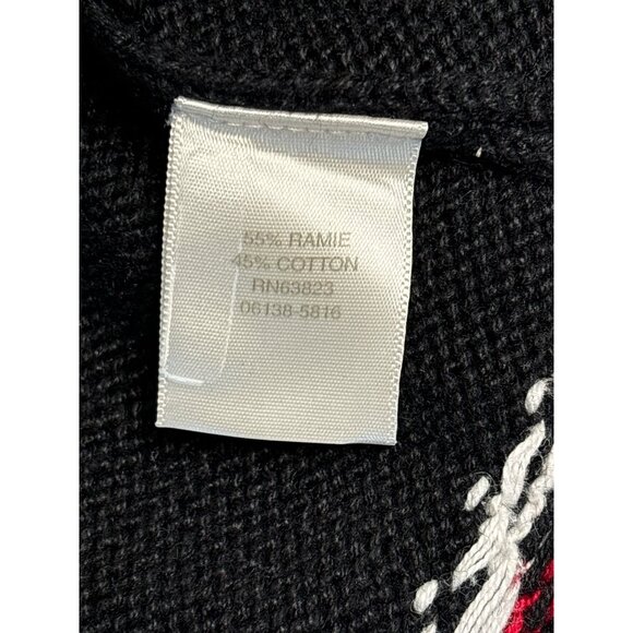 Holiday-Themed Christopher & Banks Womens Cardigan With Cardinal & Snowflake Pat - Picture 6 of 8